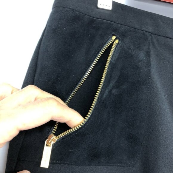 Calvin Klein Black Gold buttoned Knee Length Pencil Skirt size 12 - Picture 10 of 14